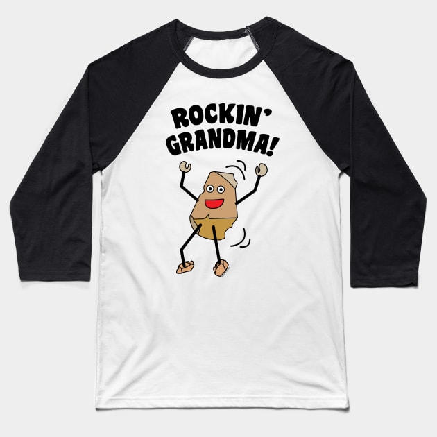 Rockin' Grandma Baseball T-Shirt by Barthol Graphics